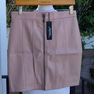 NEW Haunte Monde Skirt Large Mini Blush Pink Zipper Front